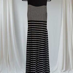 a new day Black and White Striped Maxi Dress